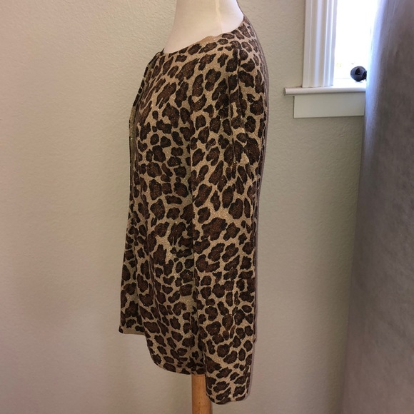Leopard button down sweater - Picture 3 of 6
